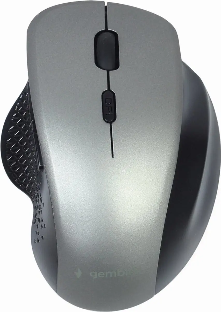 Gembird MUSW-6B-02-BG Draadloze Muis - 6 Knoppen - Zwart/Zilver