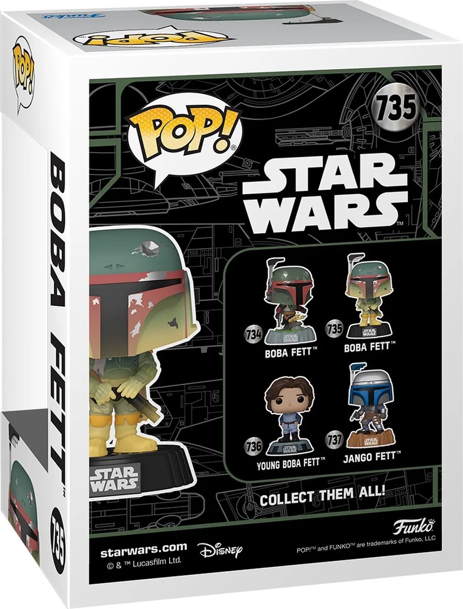 Funko Star Wars Legacy Boba Fett Glow in the Dark Pop! 735 - 82723