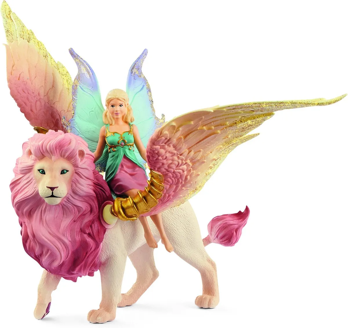 Schleich Bayala Elfje op Gevleugelde Leeuw 70714