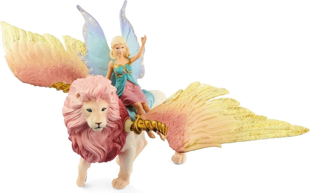 Schleich Bayala Elfje op Gevleugelde Leeuw 70714
