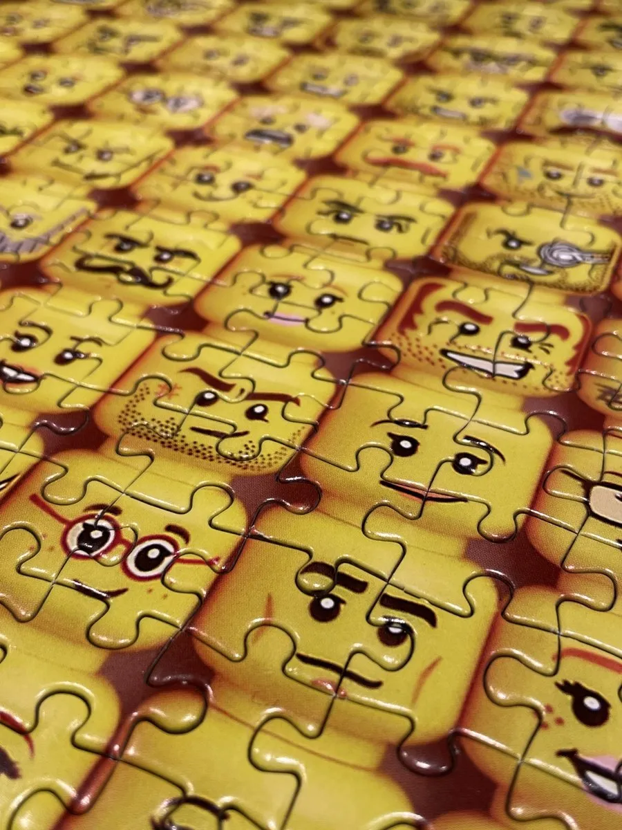 LEGO Minifigure Faces Puzzle 1000 Stuks - Multikleur