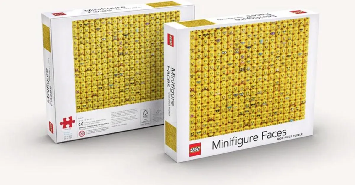 LEGO Minifigure Faces Puzzle 1000 Stuks - Multikleur