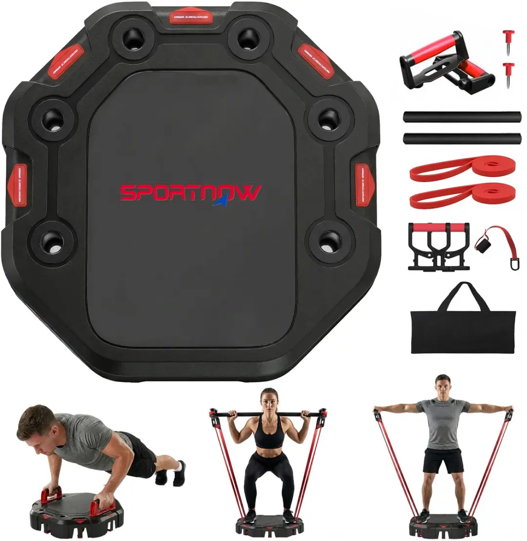 Sportnow Push-Up Bars-ABS, TPE-45L x 45B x 15,5H cm-Zwart