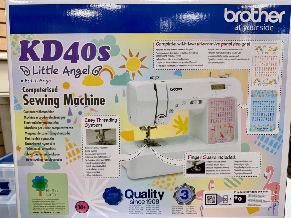 Brother KD40s Little Angel Naaimachine - 40 Steken - Wit met roze - afbeelding 6 van 6