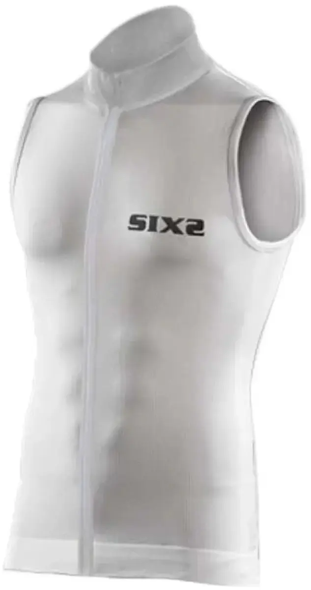 Sixs Carbon Mouwloos Basislaag Wit S Man