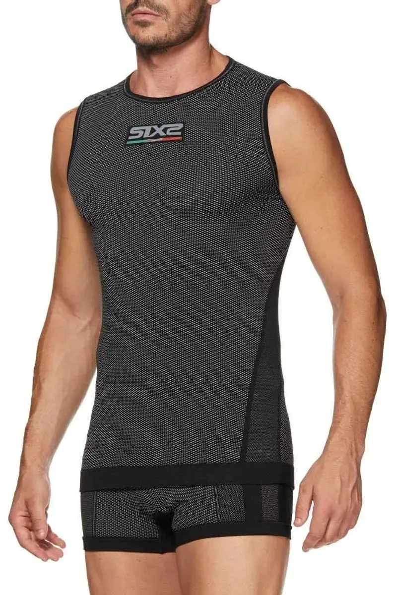Sixs Carbon Mouwloos Basislaag SMX-BK-3XL4XL - afbeelding 3 van 4