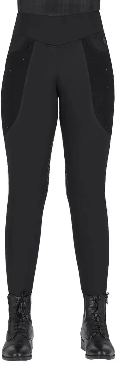 QHP Zahra Dames Legging - Maat 38 - Zwart - afbeelding 3 van 6
