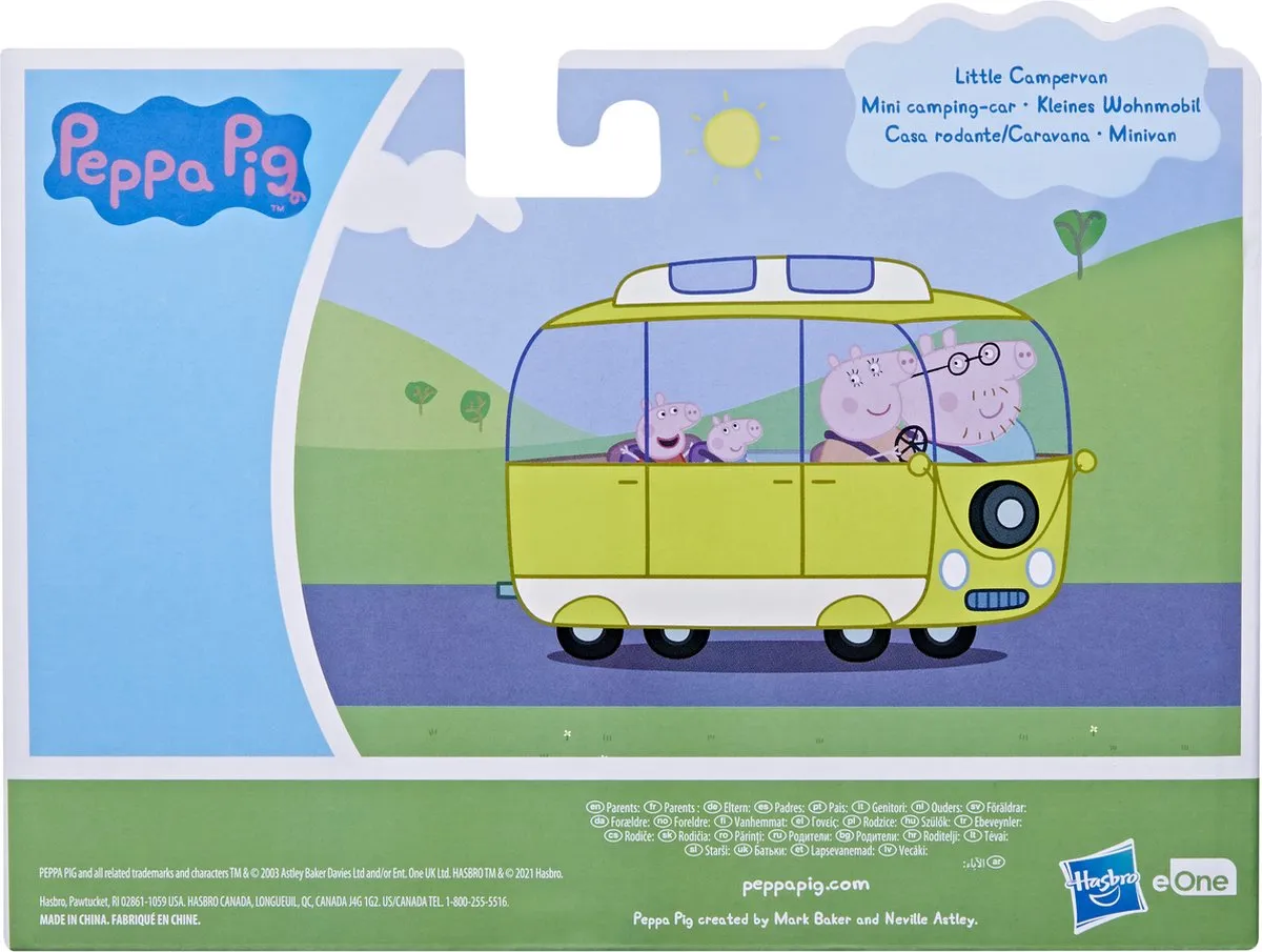 Hasbro Peppa Pig Little Campervan F37635X0 - Wit/Geel - afbeelding 3 van 5