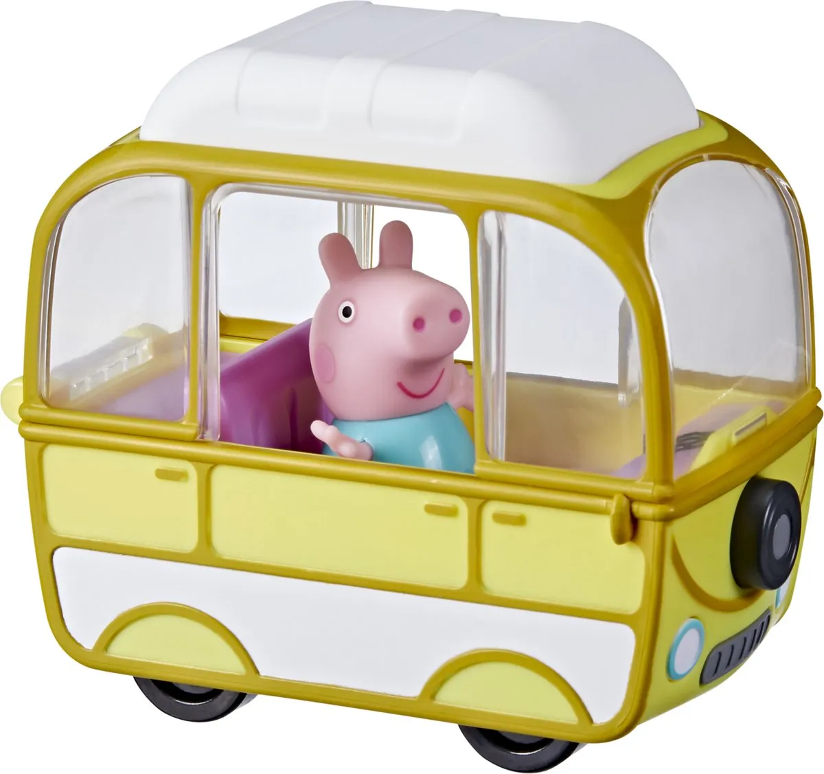 Hasbro Peppa Pig Little Campervan F37635X0 - Wit/Geel - afbeelding 4 van 5