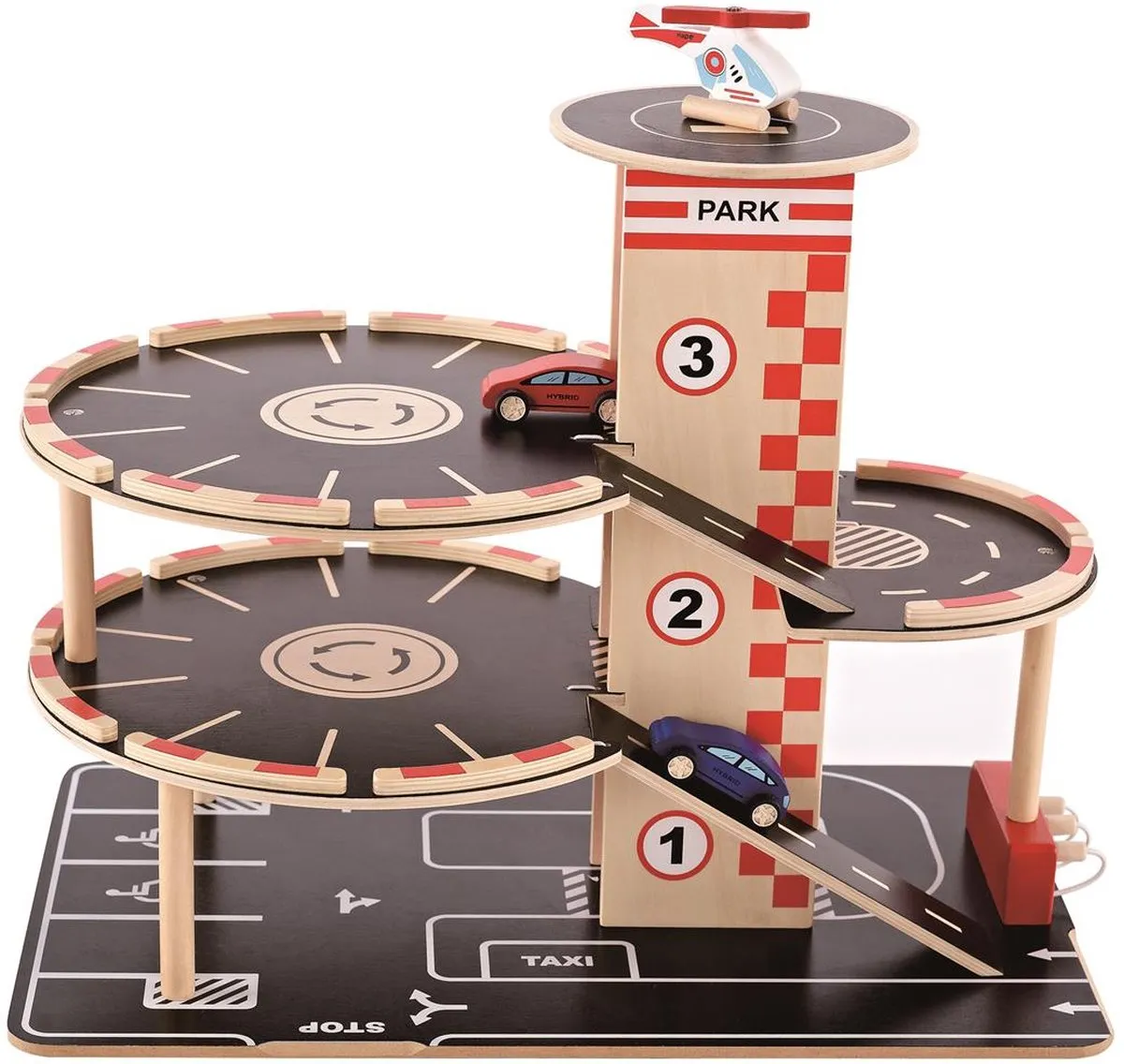 Hape Park & Go Garage 404507 - Veelkleurig