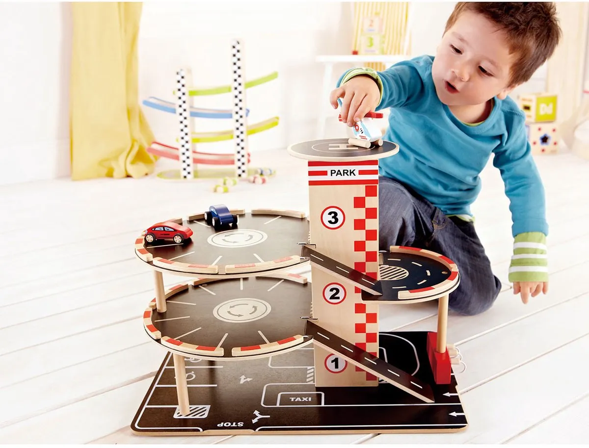 Hape Park & Go Garage 404507 - Veelkleurig