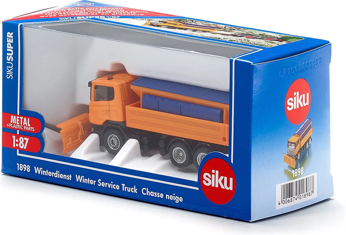 SIKU 1898 Scania Winterdienstvoertuig 1:87 - Oranje/Blauw