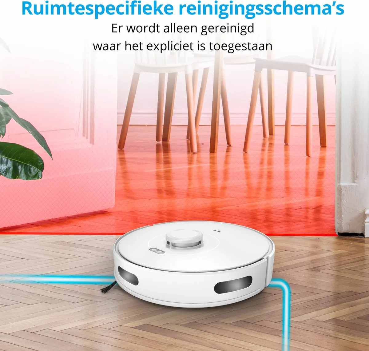 Medion X10 SW Robotstofzuiger MD11782 - 2700Pa wit