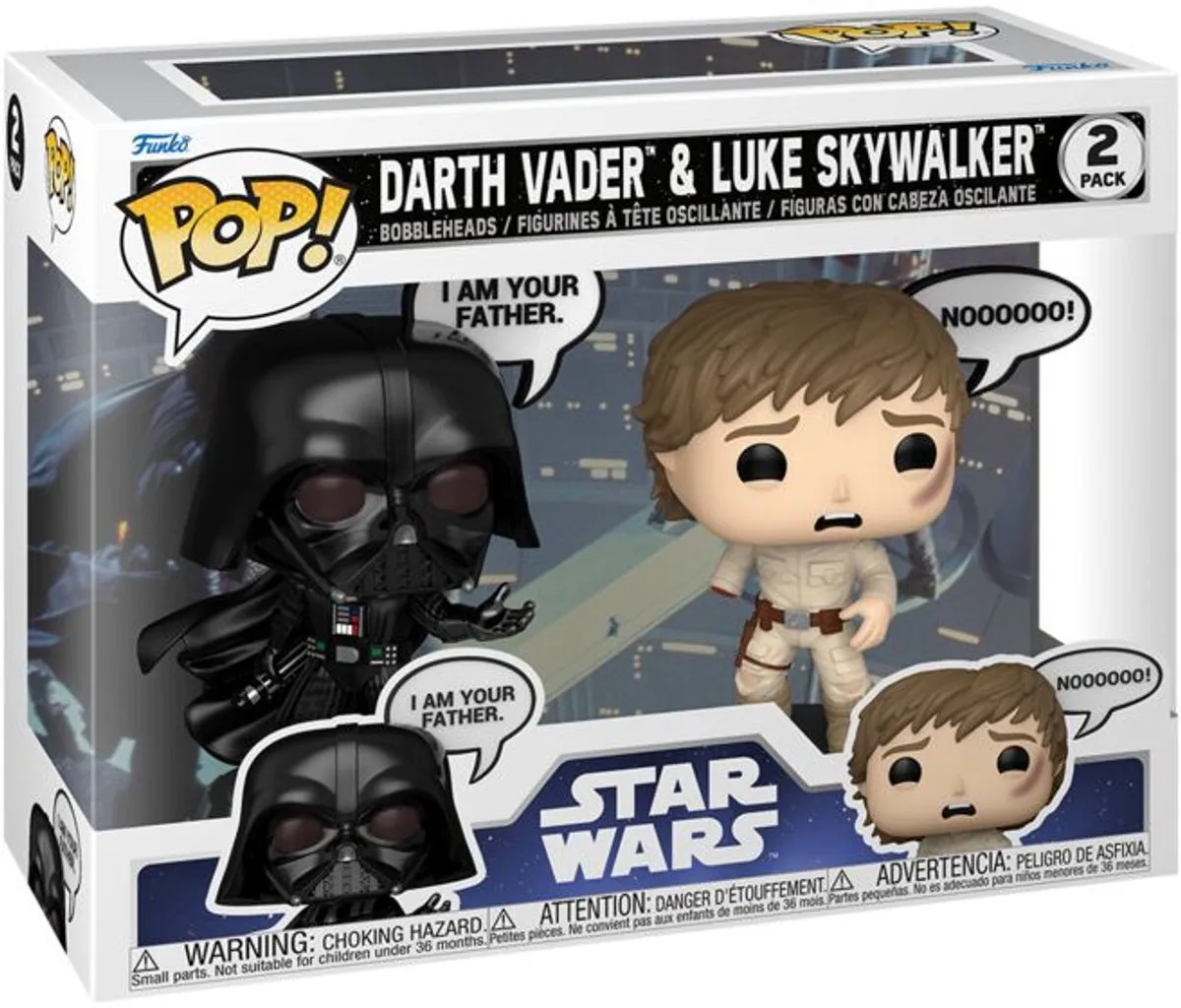 Funko Pop! Star Wars Darth Vader & Luke Skywalker - 2 Stuks