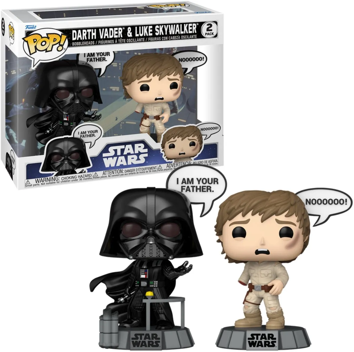 Funko Pop! Star Wars Darth Vader & Luke Skywalker - 2 Stuks
