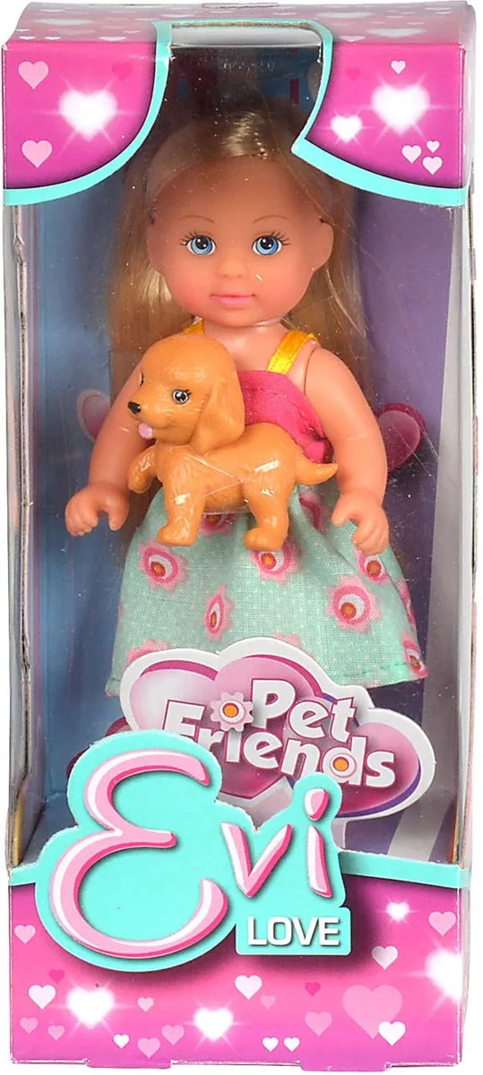 Smoby Evi Love Pet Friends 105734191 - Blauw/Rozepink