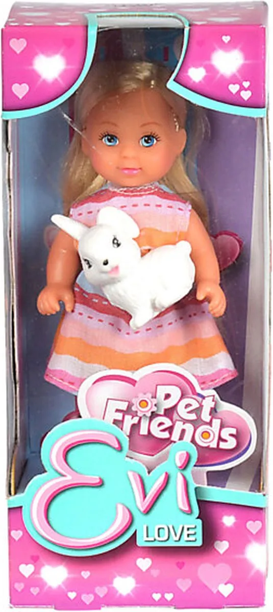 Smoby Evi Love Pet Friends 105734191 - Blauw/Rozepink