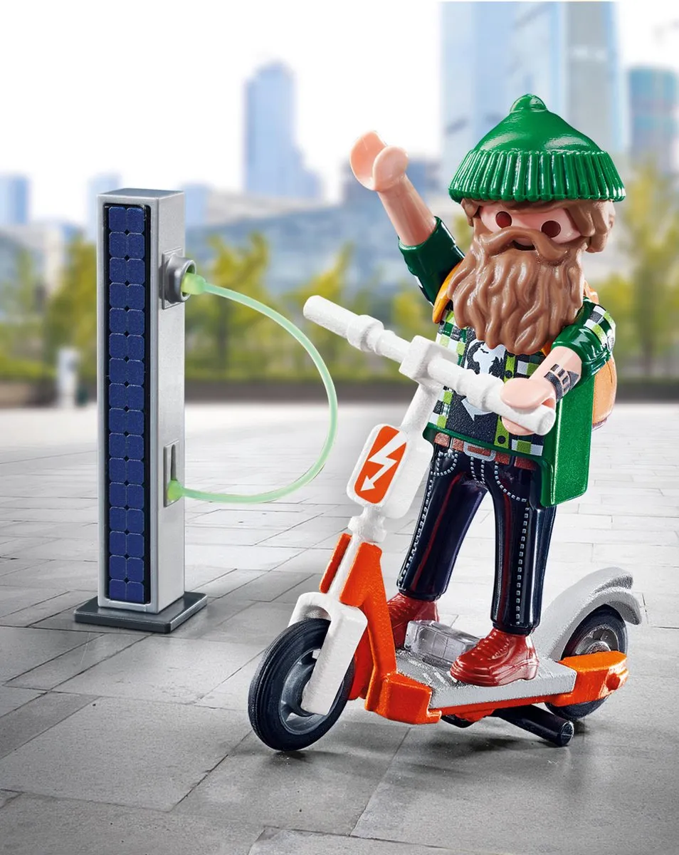 Playmobil Special Plus Hipster met E-scooter 70873 - Multicolor