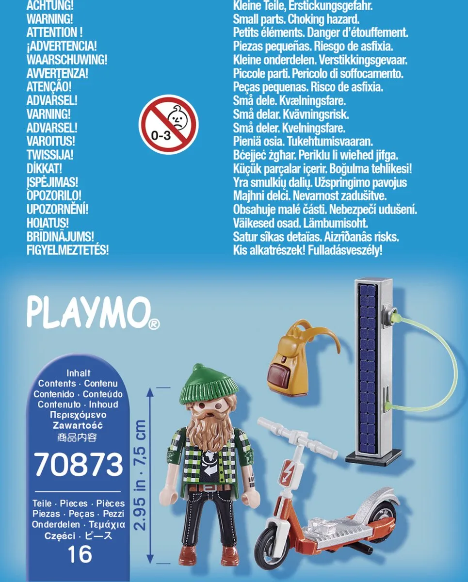 Playmobil Special Plus Hipster met E-scooter 70873 - Multicolor
