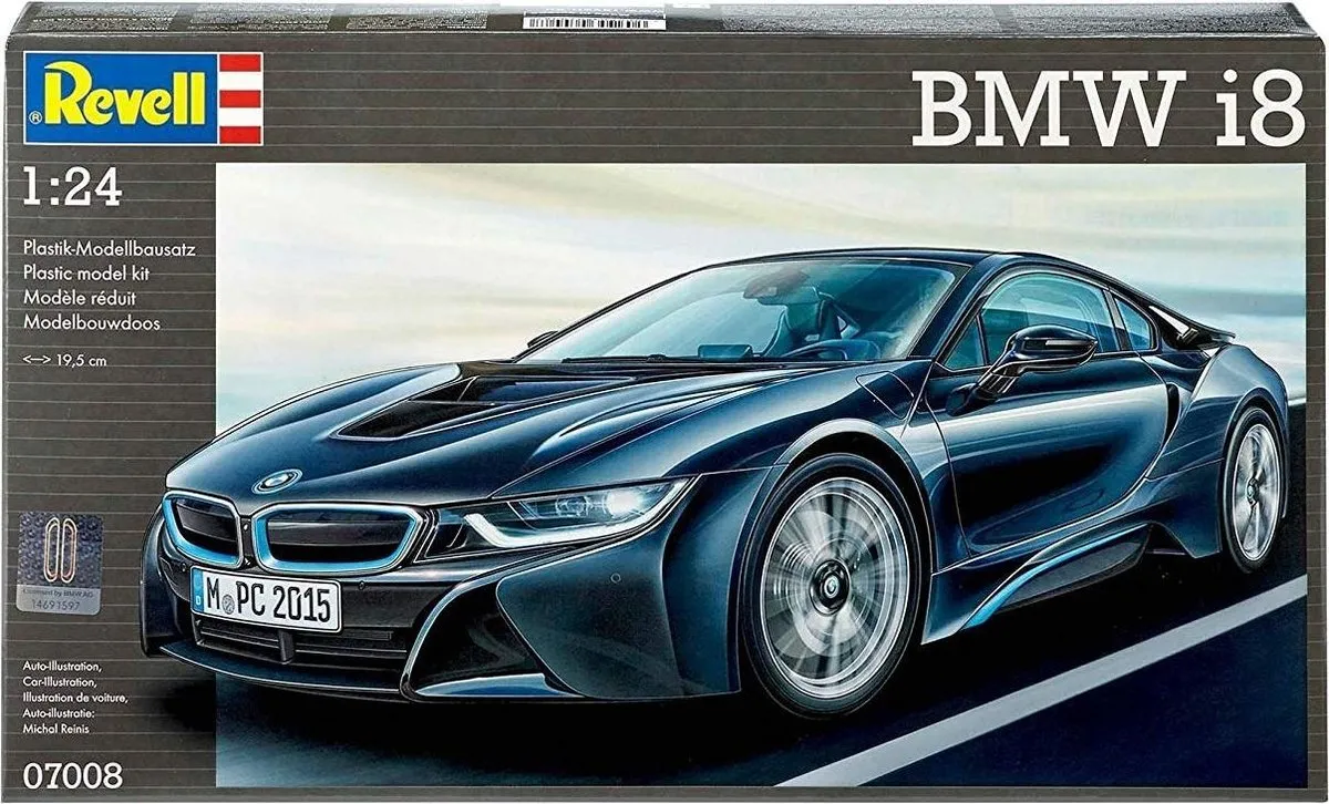 Revell 07008 BMW i8 Modelbouwpakket 1:24 - 131 Onderdelen