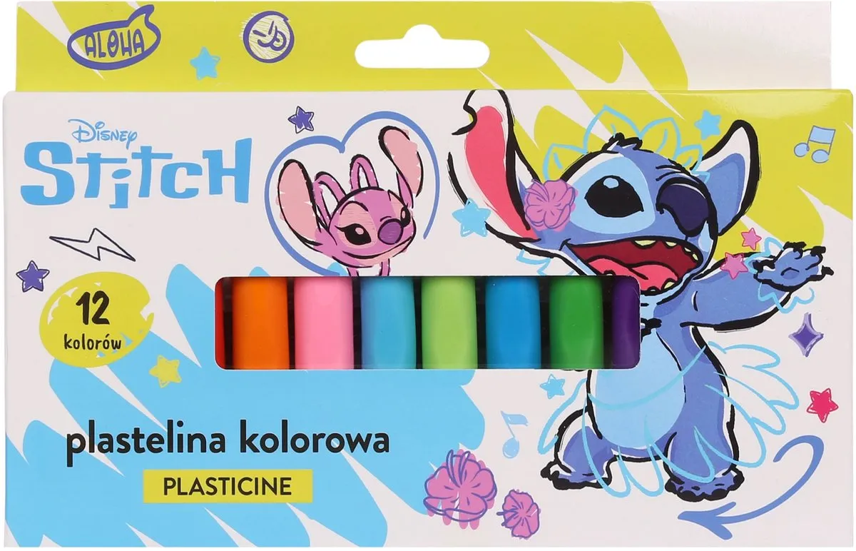 Disney Stitch Veilige Schoolklei - 12 Kleuren