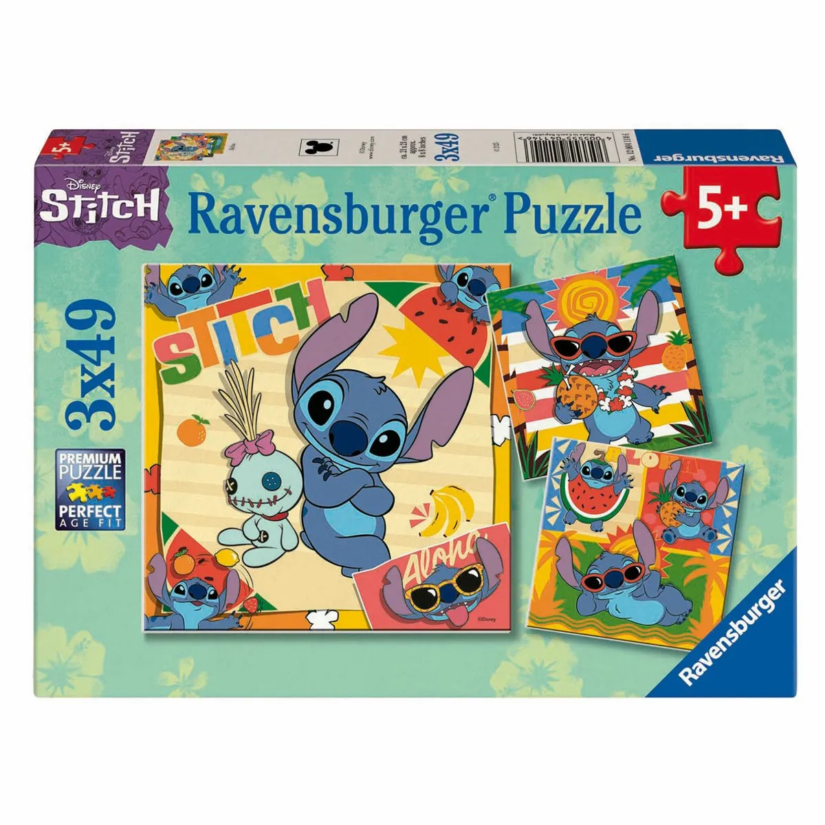 Ravensburger Magische Disney Stitch Puzzelset 147 Stuks - 3x49