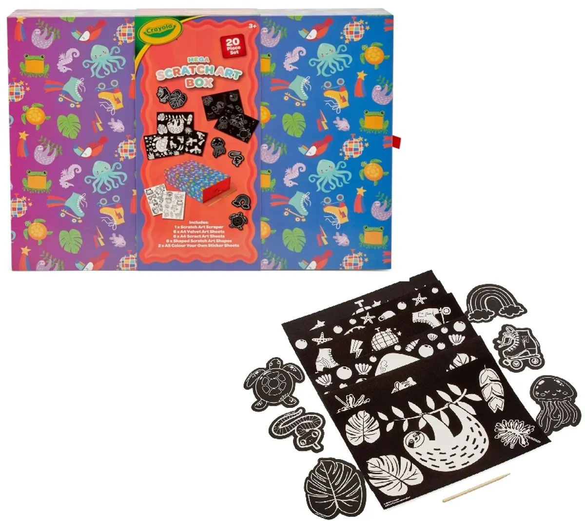 Crayola Scratch and Colour Bumper Box