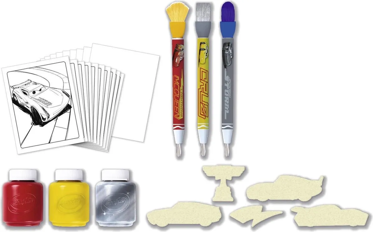 Crayola Cars 3 Verfset - 3 Kleuren 59ml