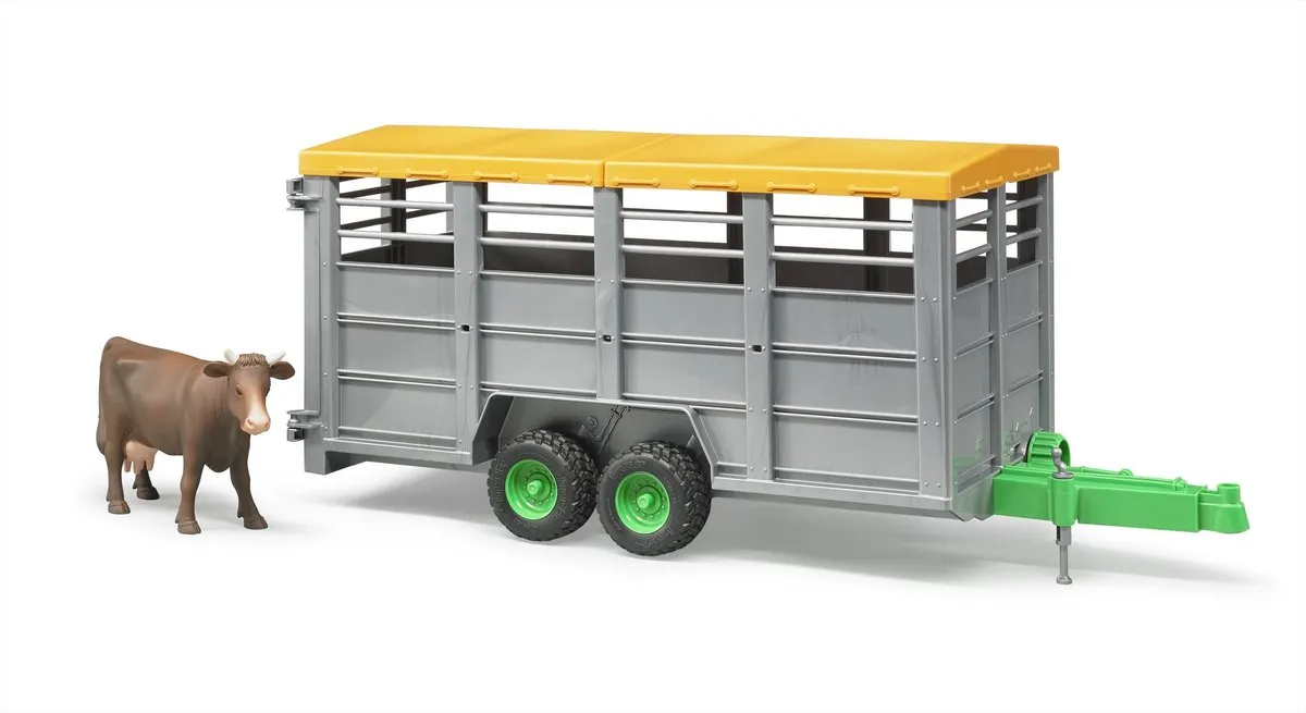 Bruder Veewagen met Koe Landbouw Speelgoed 02227 - Multi Color - afbeelding 6 van 6