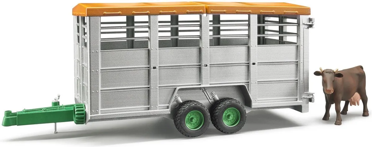 Bruder Veewagen met Koe Landbouw Speelgoed 02227 - Multi Color