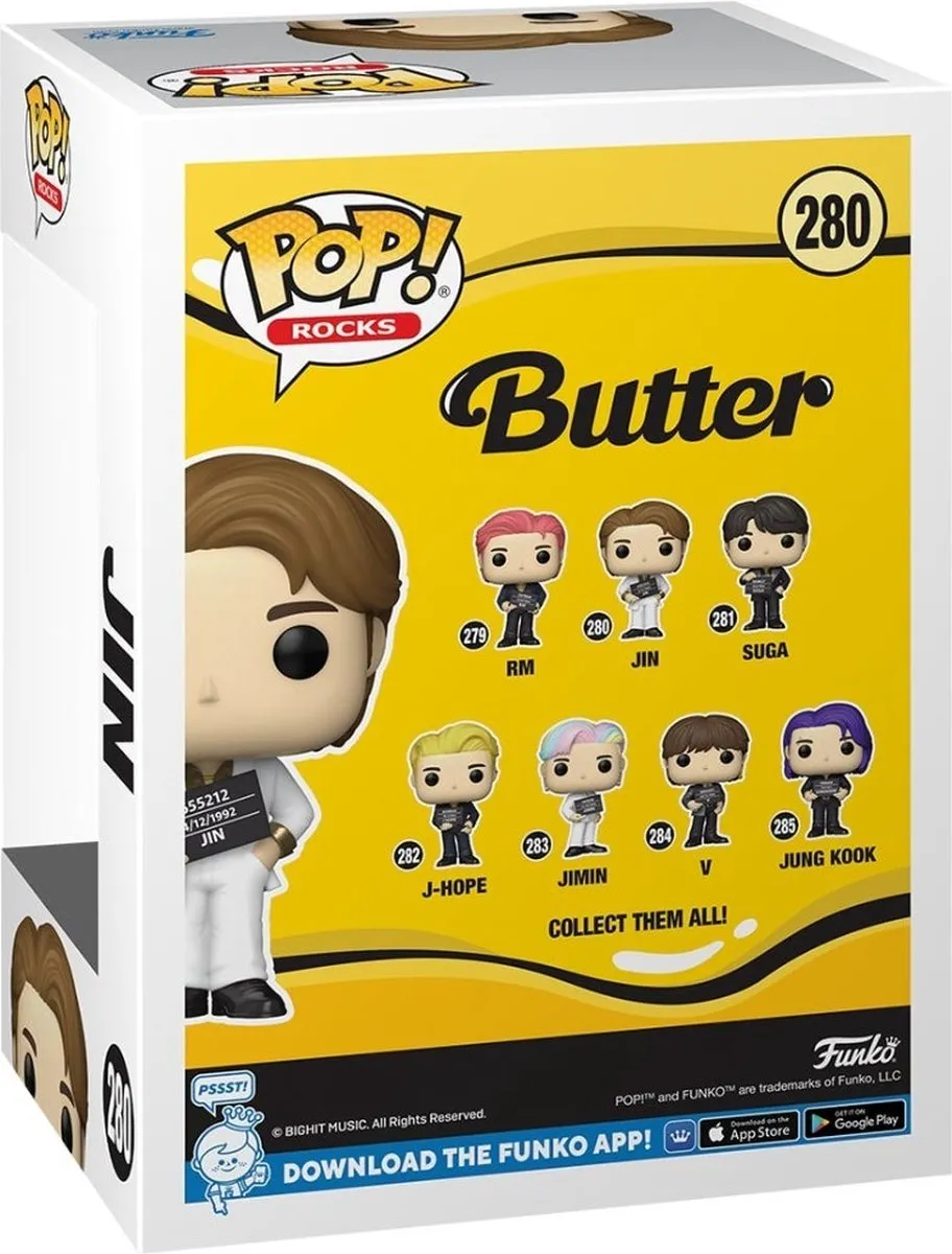 Funko Pop #280 Jin Pop Rocks BTS Butter - Multi