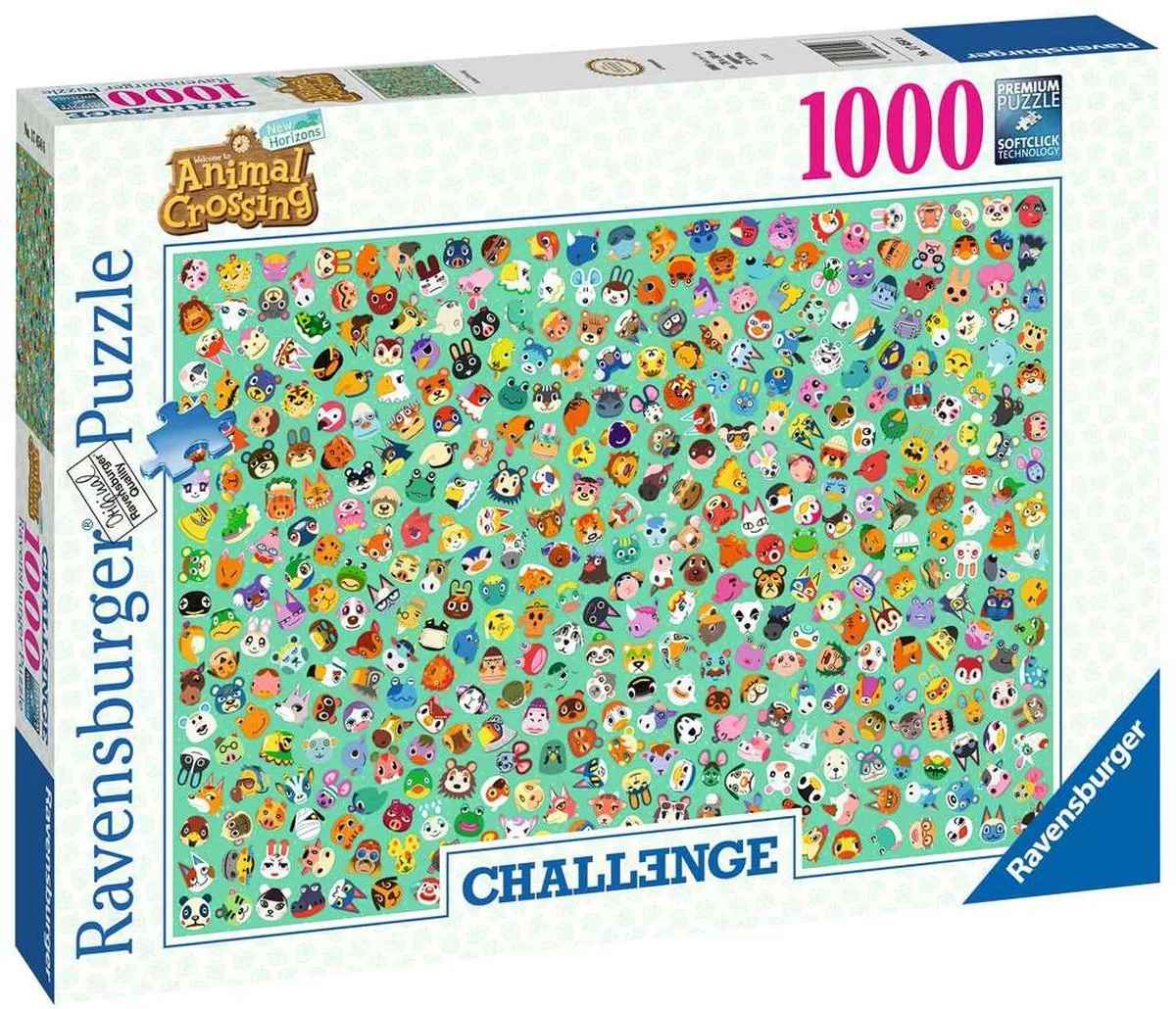 Ravensburger Animal Crossing Puzzle 1000 Stuks - Multicolor