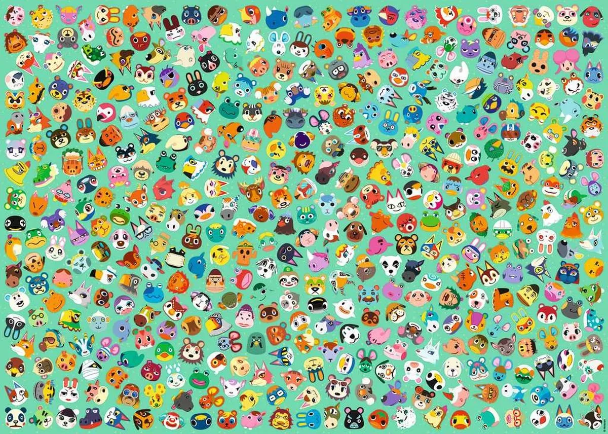 Ravensburger Animal Crossing Puzzle 1000 Stuks - Multicolor