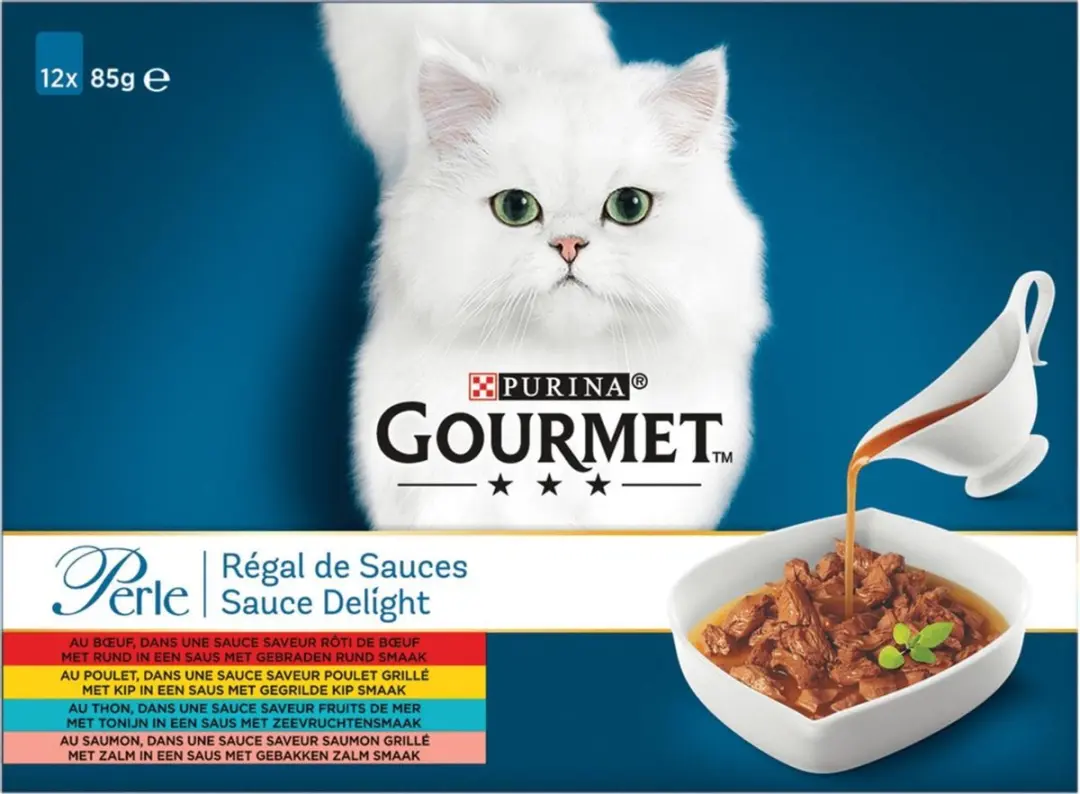Gourmet Perle Sauce Delight Vlees & Vis 12x85g