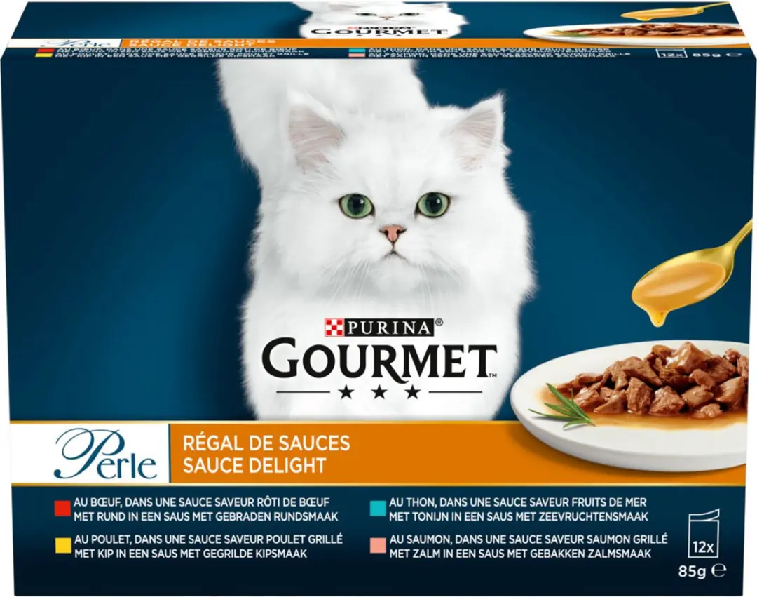 Gourmet Perle Sauce Delight Vlees & Vis 12x85g