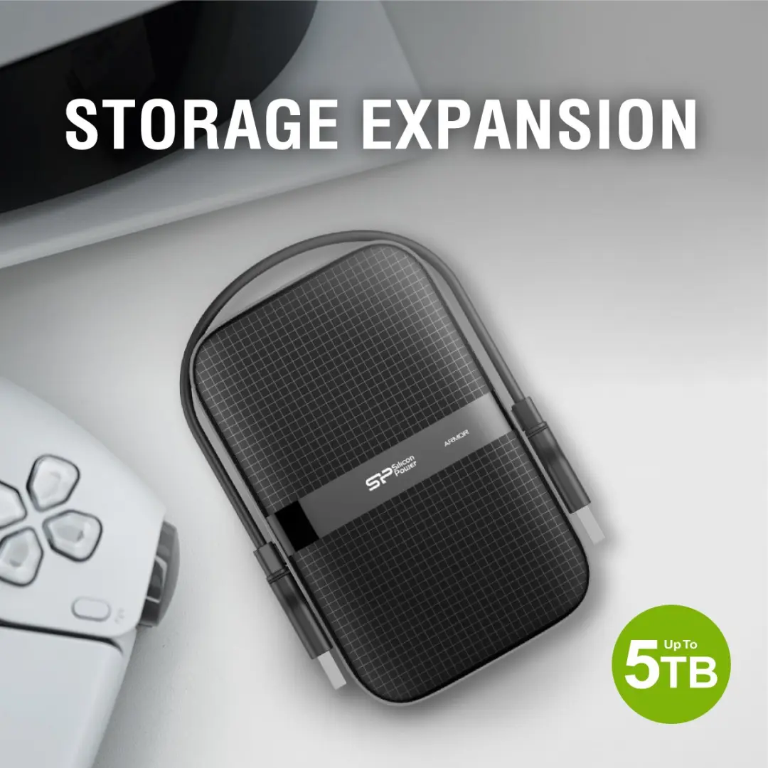Silicon Power Armor A60 Externe Harde Schijf 1TB - Zwart