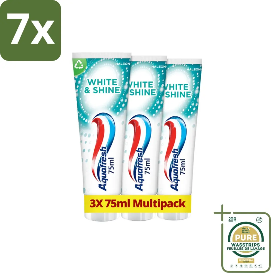 7 x Aquafresh White & Shine Tandpasta