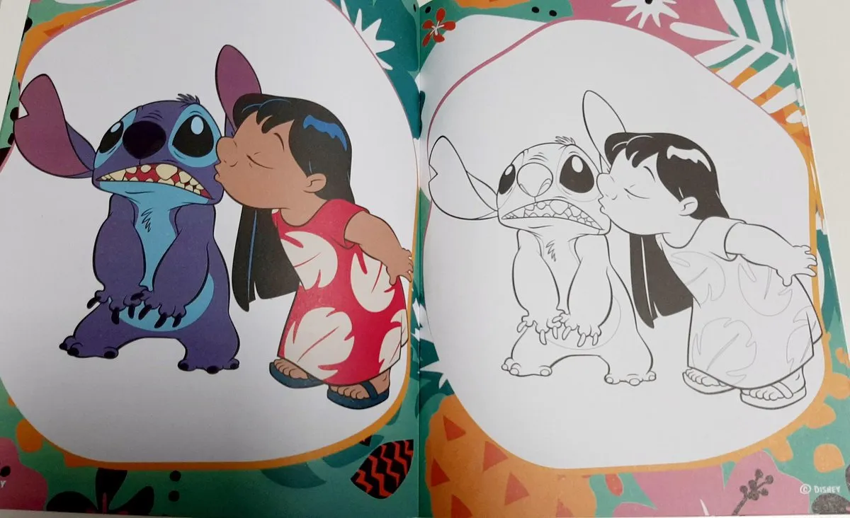 Disney Stitch Kleurboek Tropisch IJsje - 32 Pagina's - Multicolor