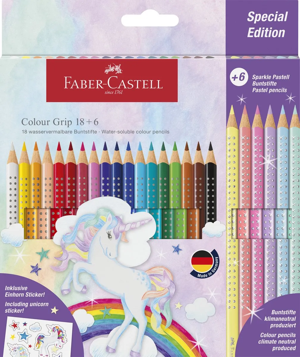 Faber-Castell Grip Unicorn Kleurpotloden 24 Stuks