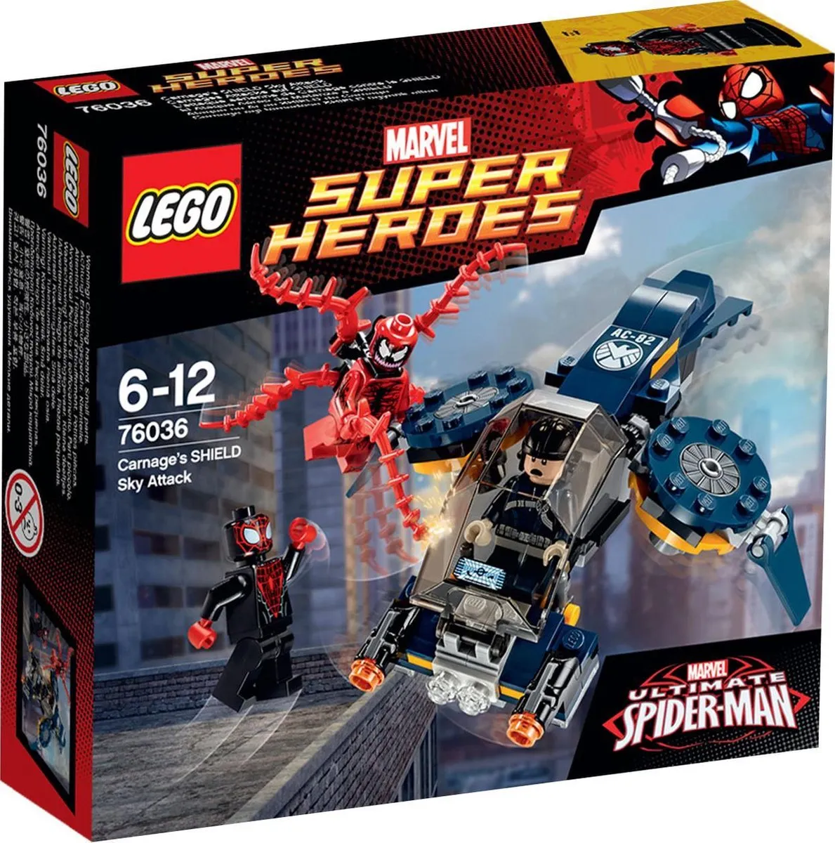 LEGO Super Heroes Carnage Spider-Man SHIELD Luchtaanval 76036