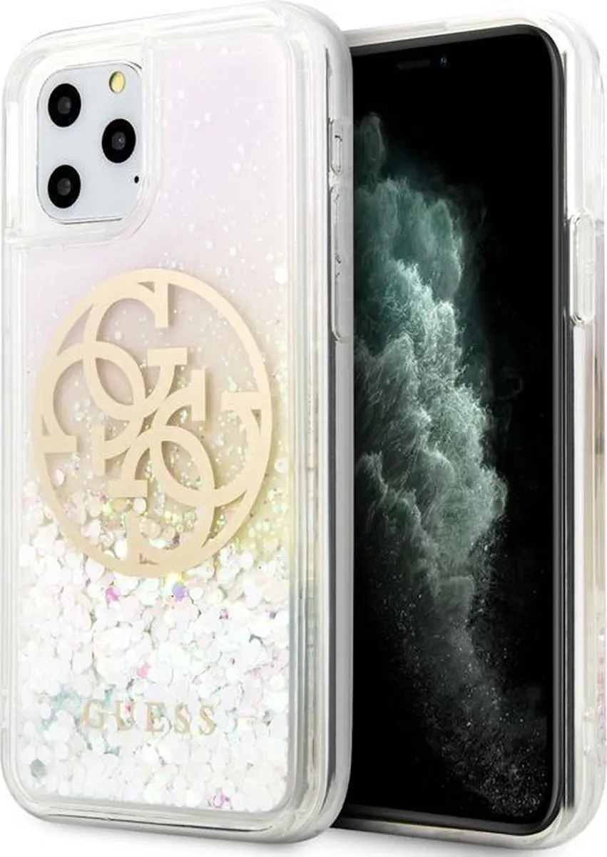 Guess Liquid Glitter Circle Hard Case