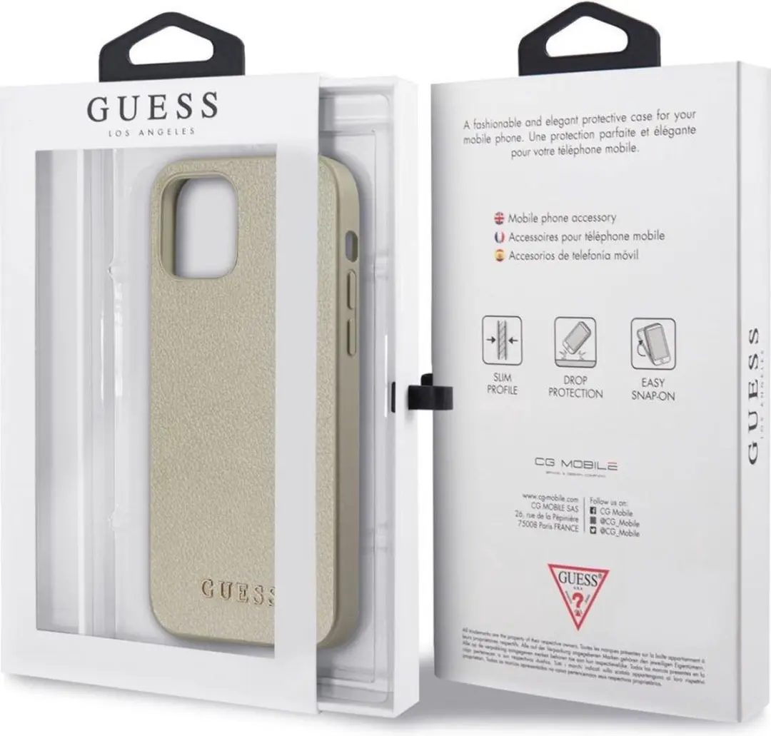 GUESS IriDescent Back Case - iPhone 12 Pro Max - Goud - afbeelding 4 van 6
