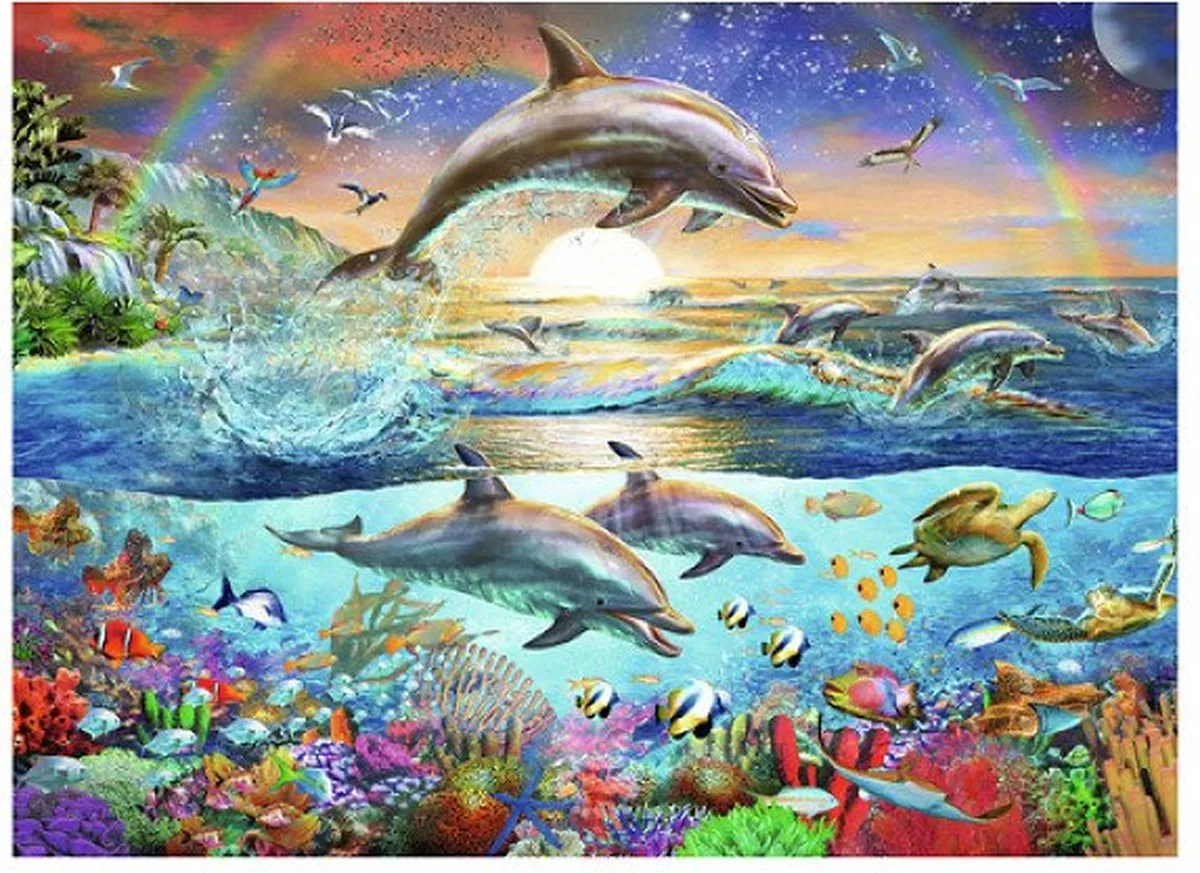 Ravensburger Dolfijnenparadijs Legpuzzel 300 Stuks - Multicolor