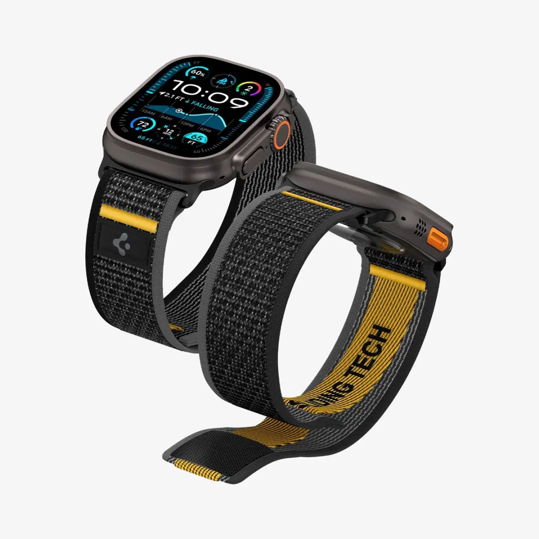 Spigen Athlex Air Banden Apple Watch 44-49mm - Transparant