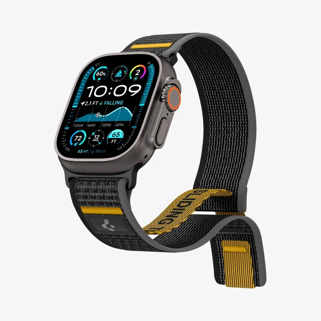 Spigen Athlex Air Banden Apple Watch 44-49mm - Transparant