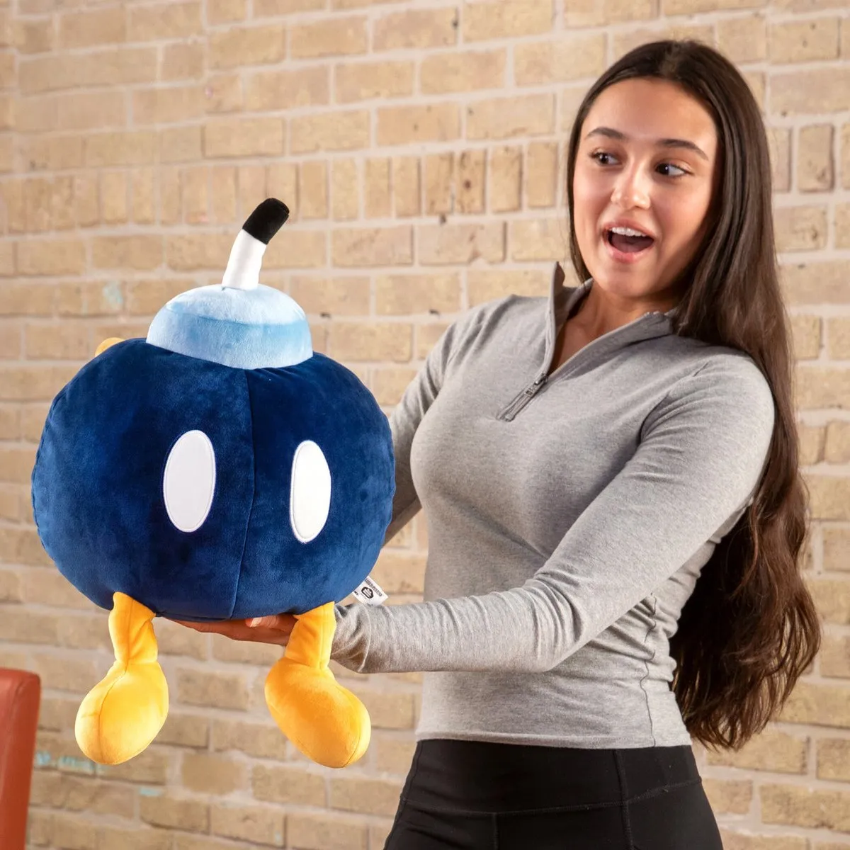 Tomy Super Mario MocchiMocchi Bob-omb Pluche - 38cm - Multicolor