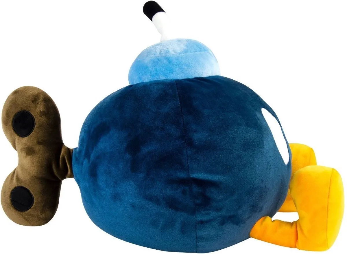 Tomy Super Mario MocchiMocchi Bob-omb Pluche - 38cm - Multicolor - afbeelding 6 van 6