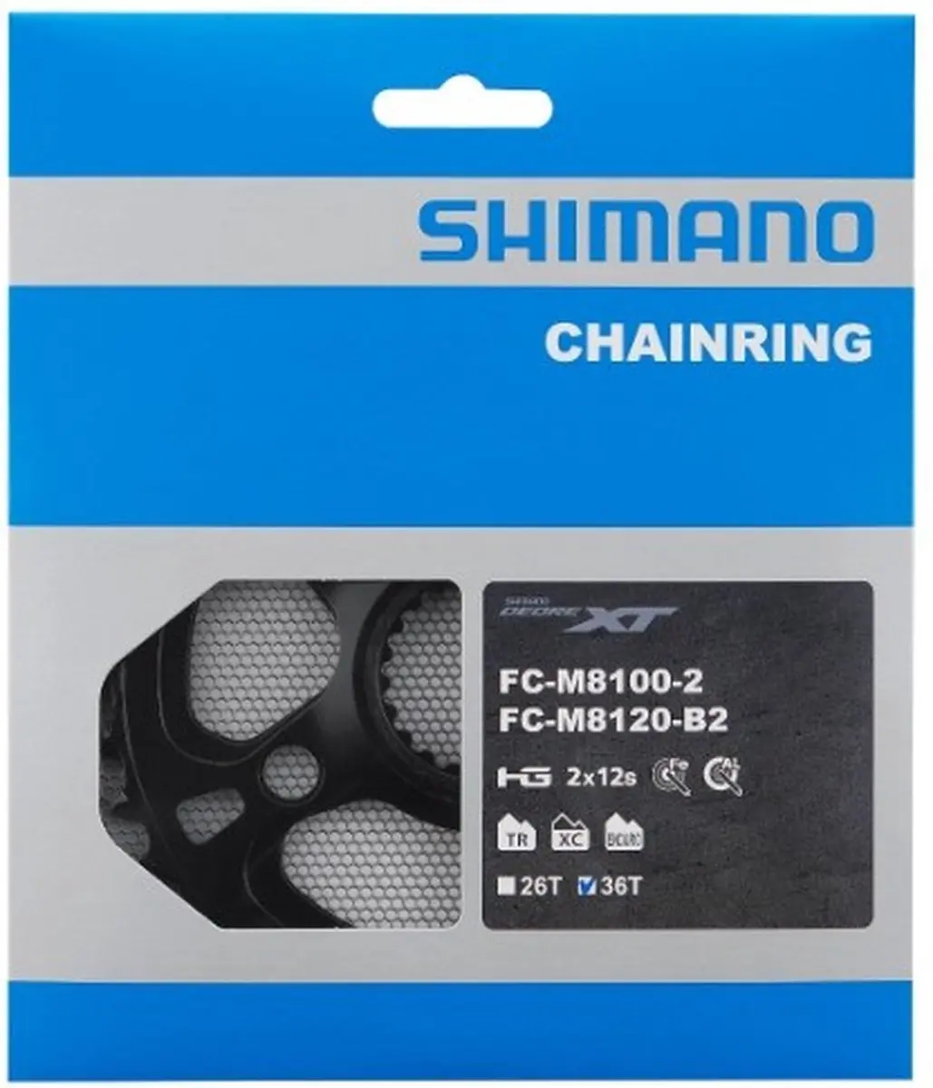 Shimano Deore XT FC-M8100-2 Kettingblad 36T - Meerkleurig - afbeelding 2 van 4