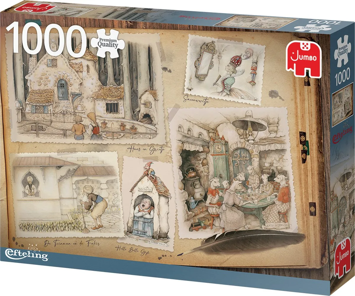 Jumbo Premium Collection Puzzel Anton Pieck Efteling - Legpuzzel - 1000 stukjes