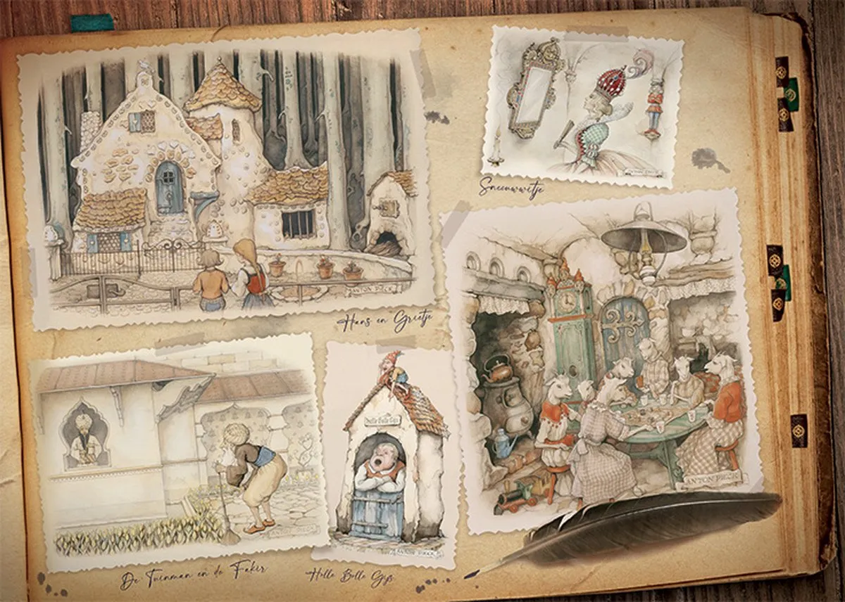 Jumbo Premium Collection Puzzel Anton Pieck Efteling - Legpuzzel - 1000 stukjes